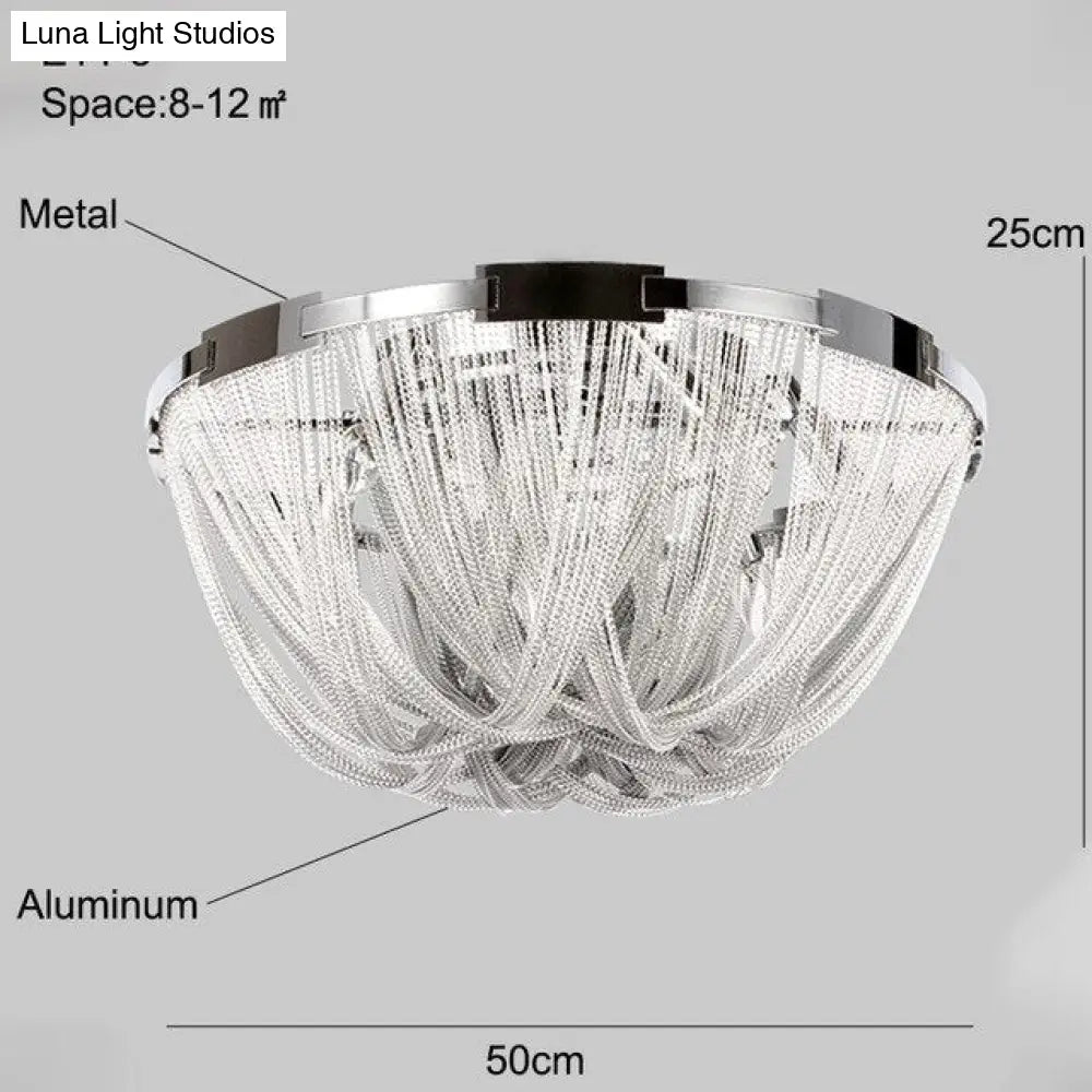 Modern Ceiling Light For Dining Room Led Silver Lamp Bedroom Led Lamps Living Loft Metal Lighting