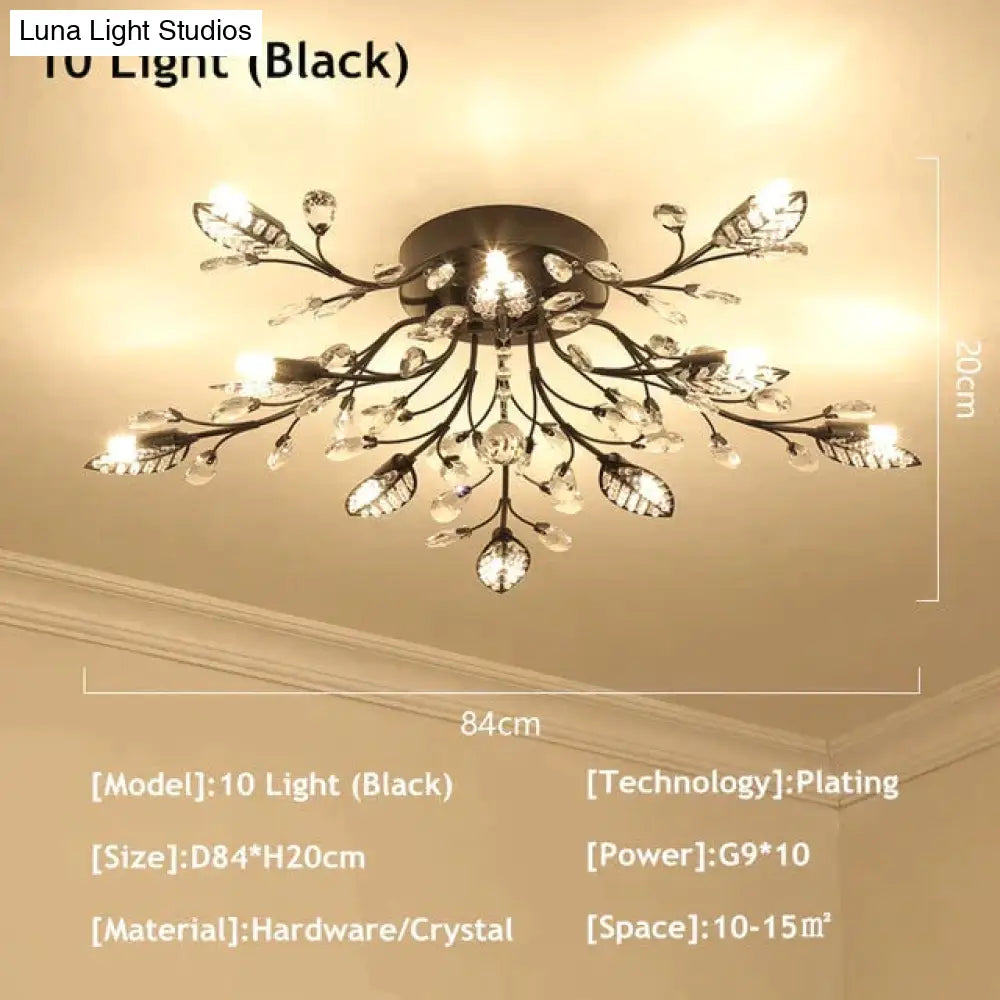 Modern Ceiling Light For Living Room Led Crystal Lamp Bedroom Lamps Dining Gold Loft Lighting