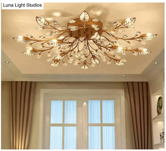 Modern Ceiling Light For Living Room Led Crystal Lamp Bedroom Lamps Dining Gold Loft Lighting