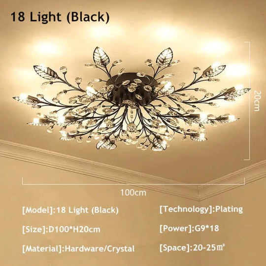 Modern Ceiling Light For Living Room Led Crystal Lamp Bedroom Lamps Dining Gold Loft Lighting