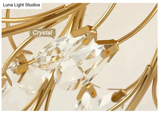 Modern Ceiling Light For Living Room Led Crystal Lamp Bedroom Lamps Dining Gold Loft Lighting