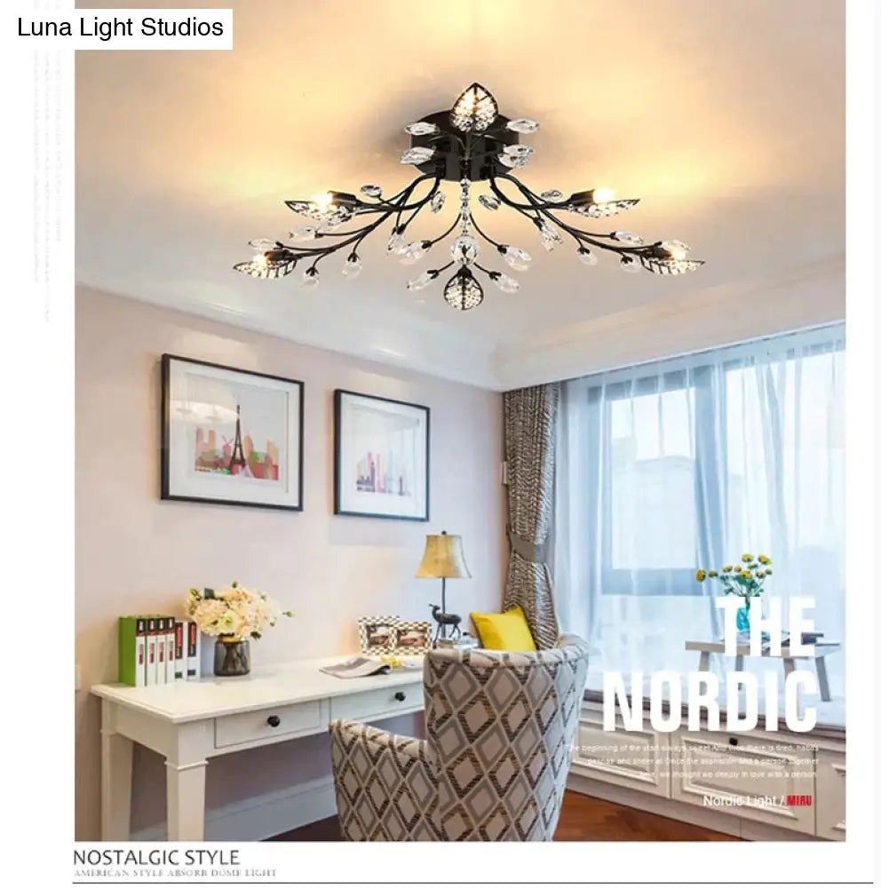 Modern Ceiling Light For Living Room Led Crystal Lamp Bedroom Lamps Dining Gold Loft Lighting