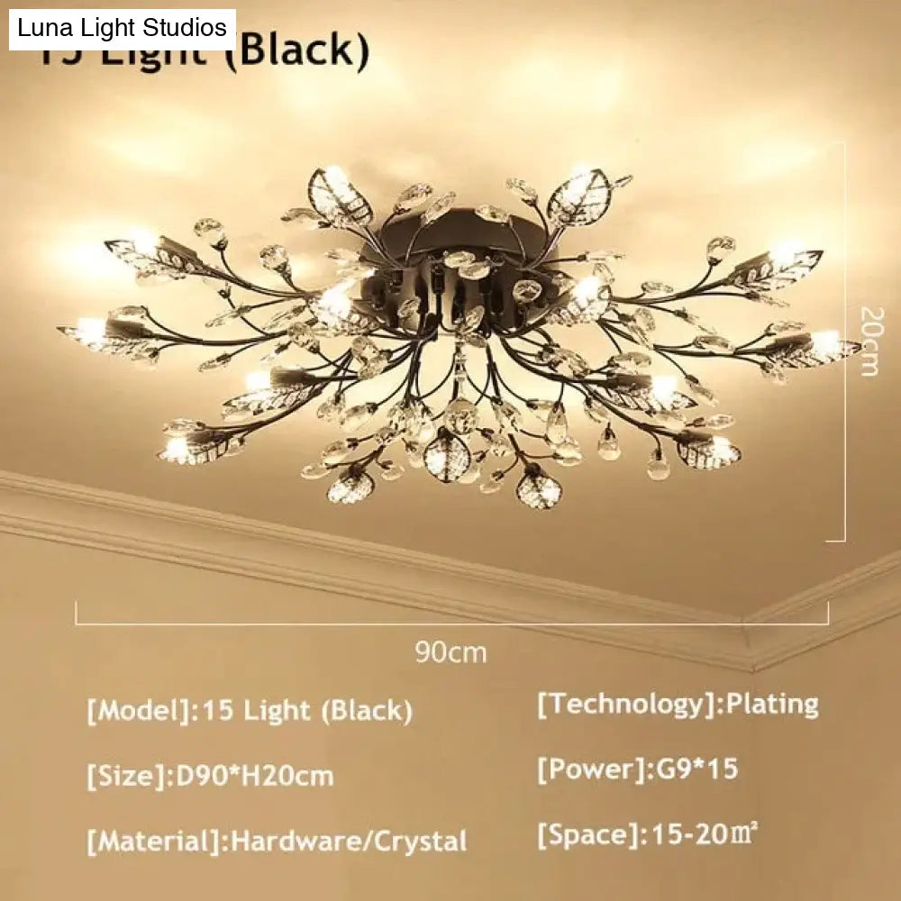 Modern Ceiling Light For Living Room Led Crystal Lamp Bedroom Lamps Dining Gold Loft Lighting