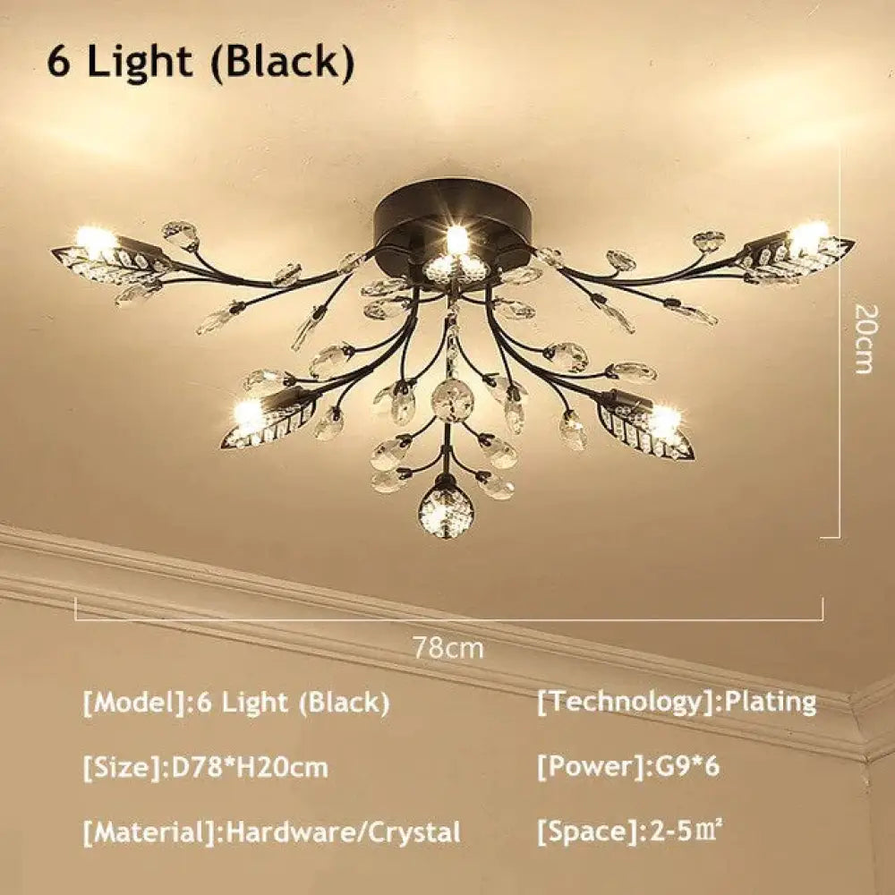 Modern Ceiling Light For Living Room Led Crystal Lamp Bedroom Lamps Dining Gold Loft Lighting