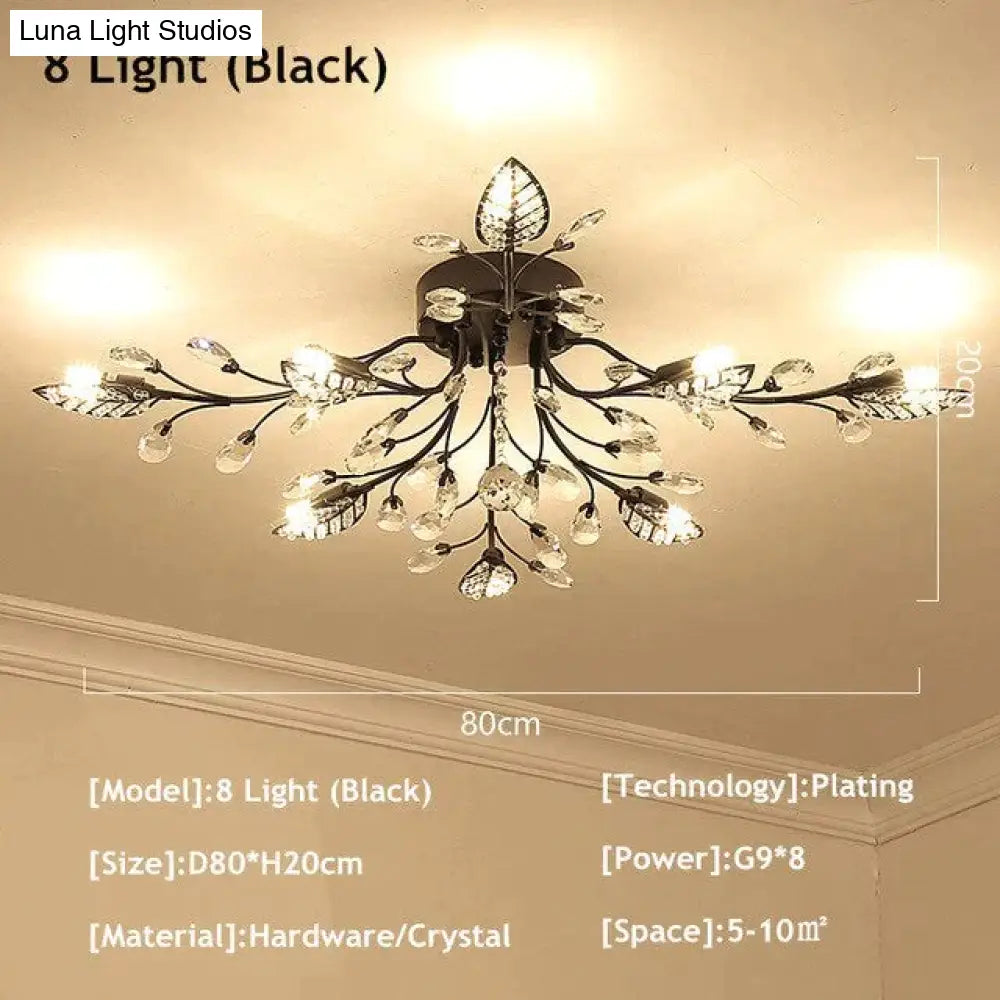 Modern Ceiling Light For Living Room Led Crystal Lamp Bedroom Lamps Dining Gold Loft Lighting