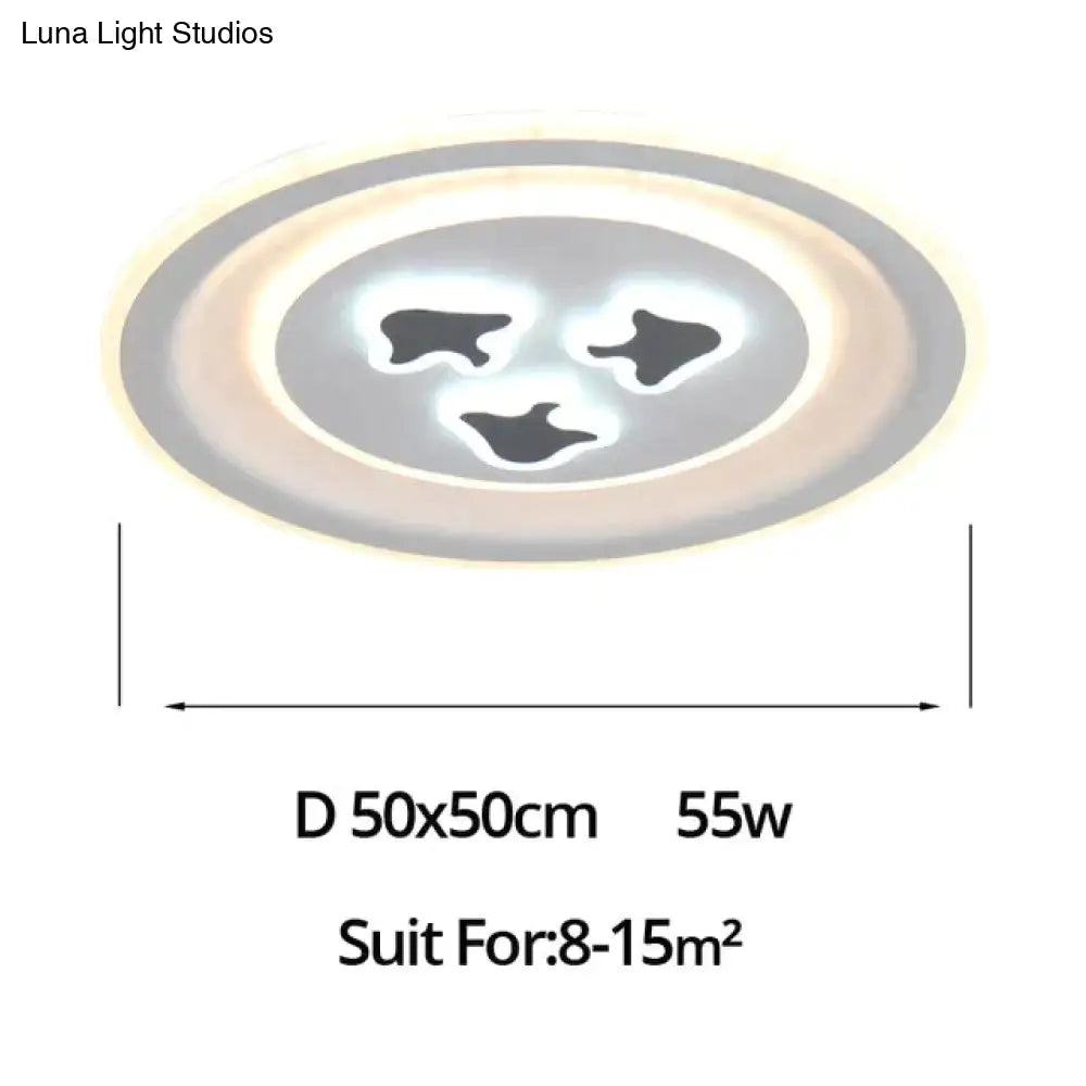 Modern Ceiling Lights Lamp White Cartoon Shape High Quality For Baby Room Bedroom Fixtures