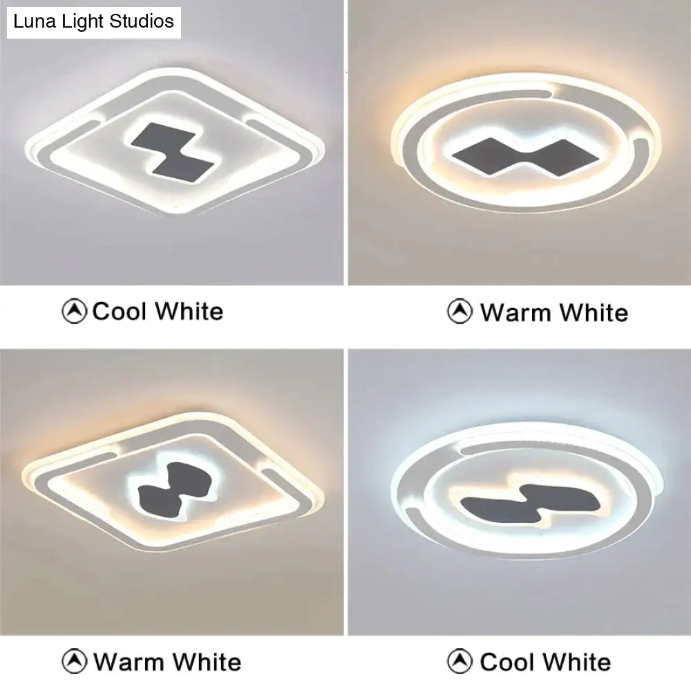 Modern Ceiling Lights Lamp White Cartoon Shape High Quality For Baby Room Bedroom Fixtures