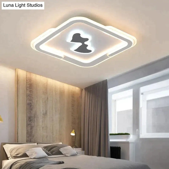 Modern Ceiling Lights Lamp White Cartoon Shape High Quality For Baby Room Bedroom Fixtures