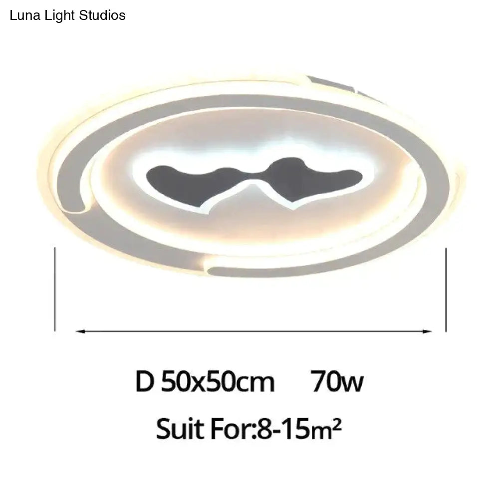 Modern Ceiling Lights Lamp White Cartoon Shape High Quality For Baby Room Bedroom Fixtures Color / J