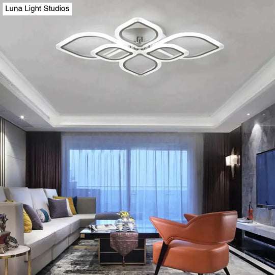 Modern Ceiling Lights Led Lamp For Living Room Bedroom Study White Color Surface Mounted Deco