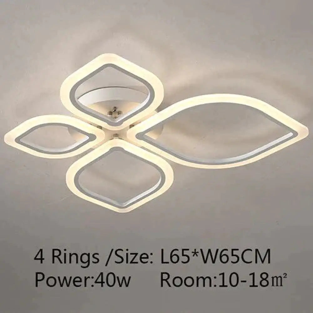 Modern Ceiling Lights Led Lamp For Living Room Bedroom Study White Color Surface Mounted Deco