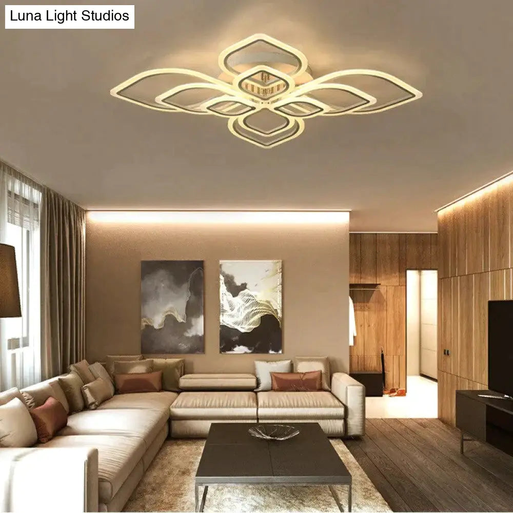 Modern Ceiling Lights Led Lamp For Living Room Bedroom Study White Color Surface Mounted Deco