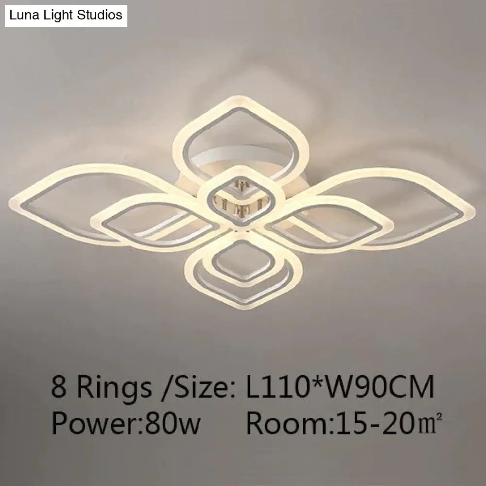 Modern Ceiling Lights Led Lamp For Living Room Bedroom Study White Color Surface Mounted Deco