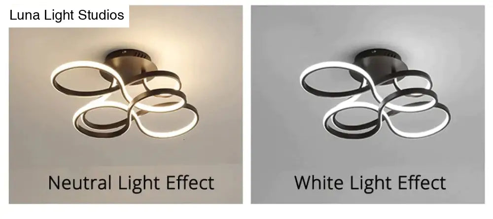 Modern Ceiling Lights White/Gold/Coffee Color Led Lamp For Living Room Bed Study Surface Mounted