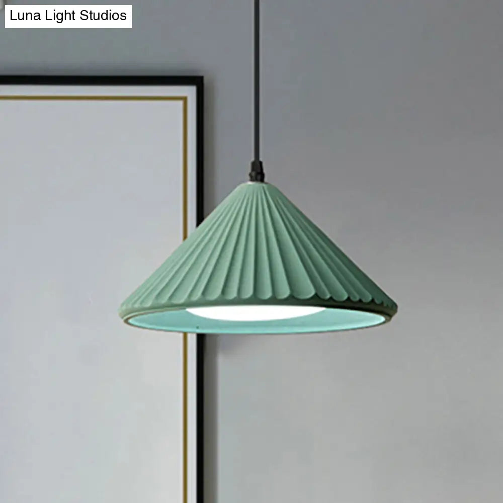 Modern Cement Cone Pendant Lamp - Stylish Light Fixture For Office Kitchen