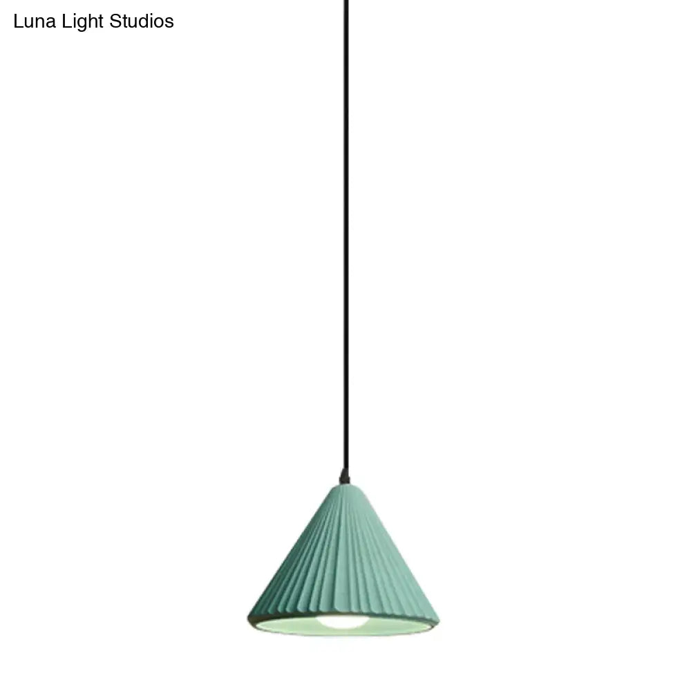 Modern Cement Cone Pendant Lamp - Stylish Light Fixture For Office Kitchen