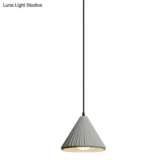 Modern Cement Cone Pendant Lamp - Stylish Light Fixture For Office Kitchen