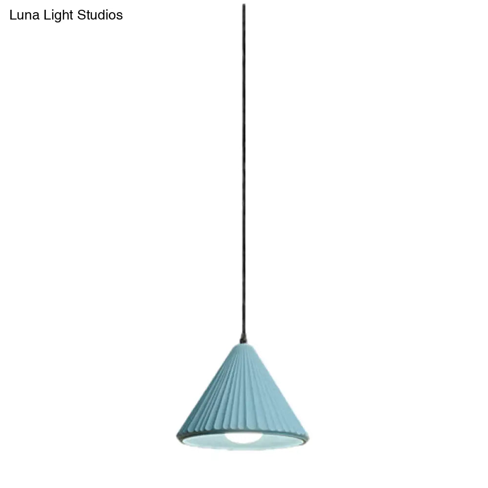 Modern Cement Cone Pendant Lamp - Stylish Light Fixture For Office Kitchen