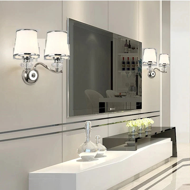 Modern Chrome Chandelier Lights For Living Room Ceiling Light