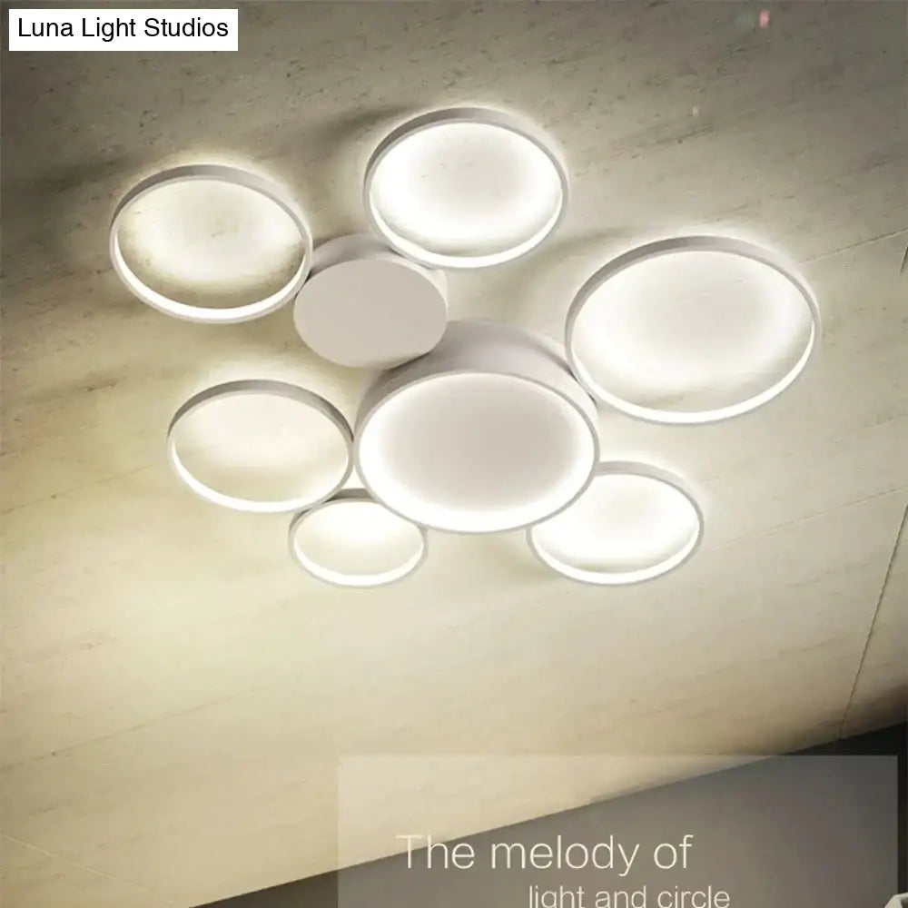 Modern Circular Led Ceiling Lights Bedroom Dining Room Lamps Kitchen Plafondlamp Surface Mount