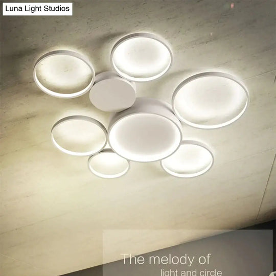 Modern Circular Led Ceiling Lights Bedroom Dining Room Lamps Kitchen Plafondlamp Surface Mount