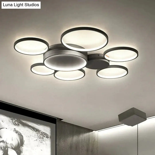 Modern Circular Led Ceiling Lights Bedroom Dining Room Lamps Kitchen Plafondlamp Surface Mount