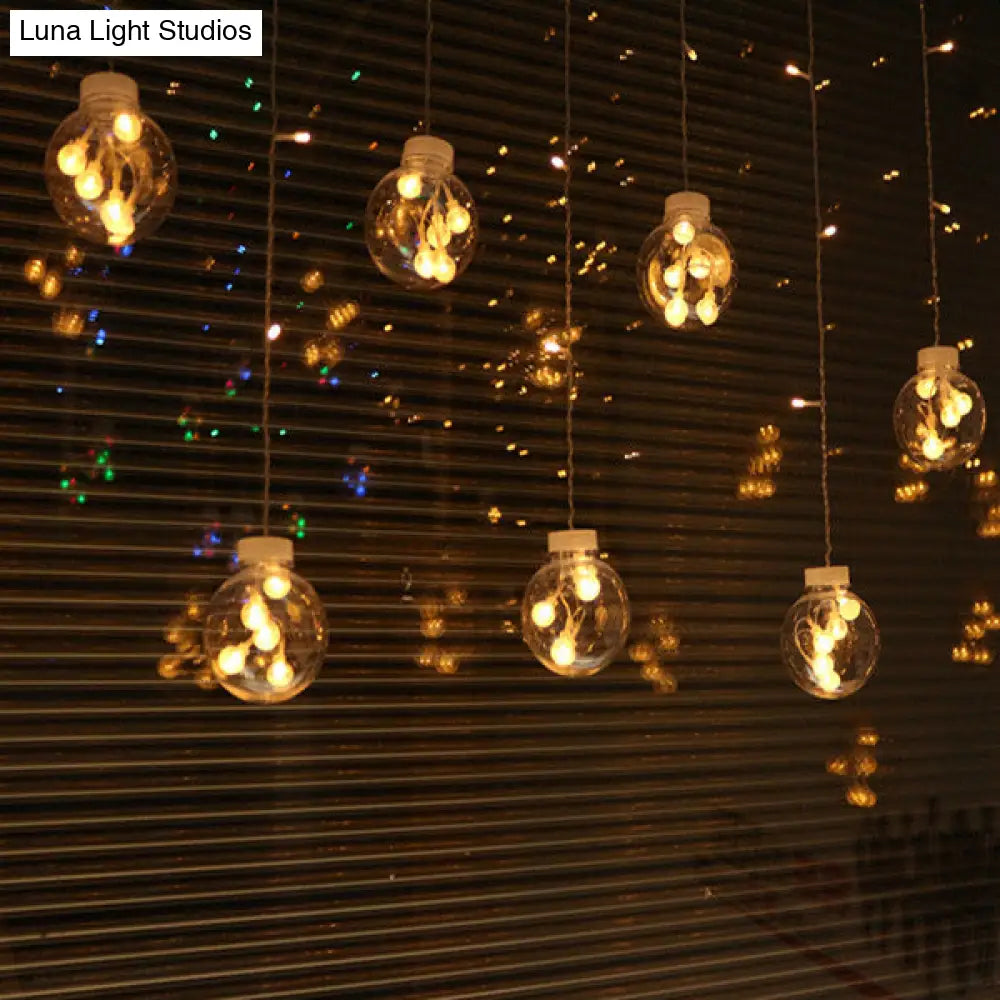 Modern Clear Bubble Hanging Light For Festival Decoration