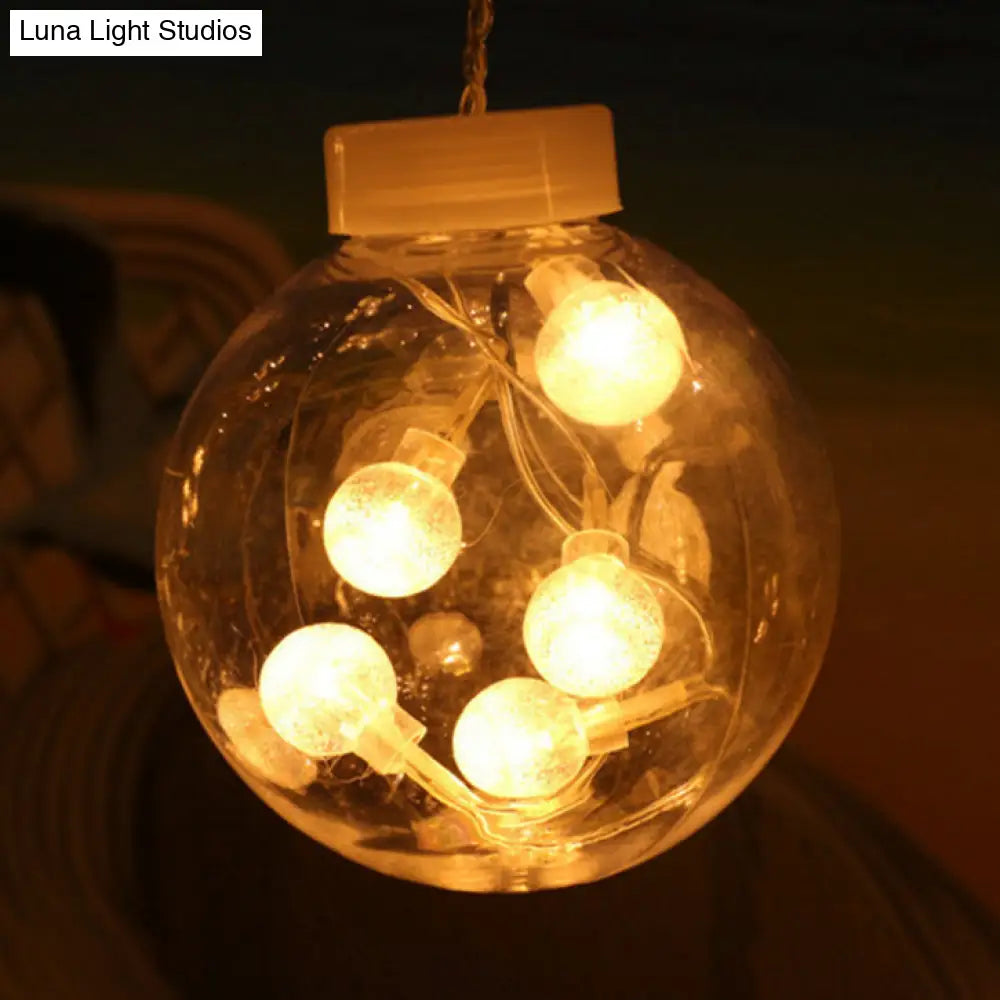 Modern Clear Bubble Shade Hanging Light For Festival Decoration