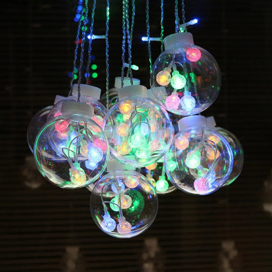 Modern Clear Bubble Hanging Light For Festival Decoration / White