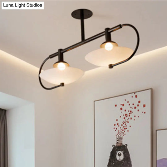 Modern Clear Glass Single Light Living Room Pendant Lamp