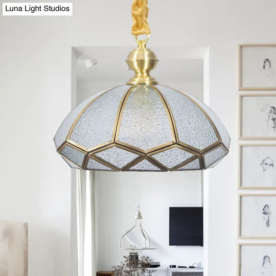 Modern Cream/Textured White Glass Hat Pendant Light - Stylish 1 Bulb Suspended Fixture For Living