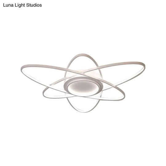 Modern Creative Ceiling Lights - Acrylic And Metal Light Fixture (25.5/31.5/39) Warm/White Lighting