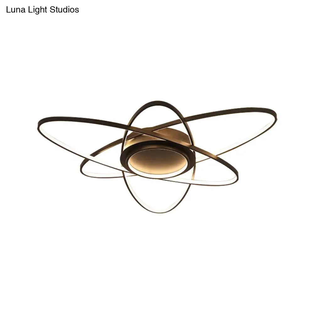 Modern Creative Ceiling Lights - Acrylic And Metal Light Fixture (25.5’/31.5’/39’) Warm/White