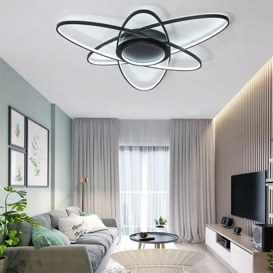 Modern Creative Ceiling Lights - Acrylic And Metal Light Fixture (25.5’/31.5’/39’) Warm/White