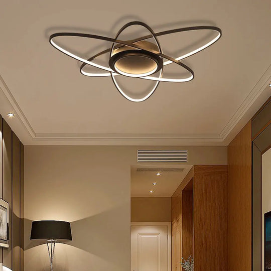 Modern Creative Ceiling Lights - Acrylic And Metal Light Fixture (25.5’/31.5’/39’) Warm/White