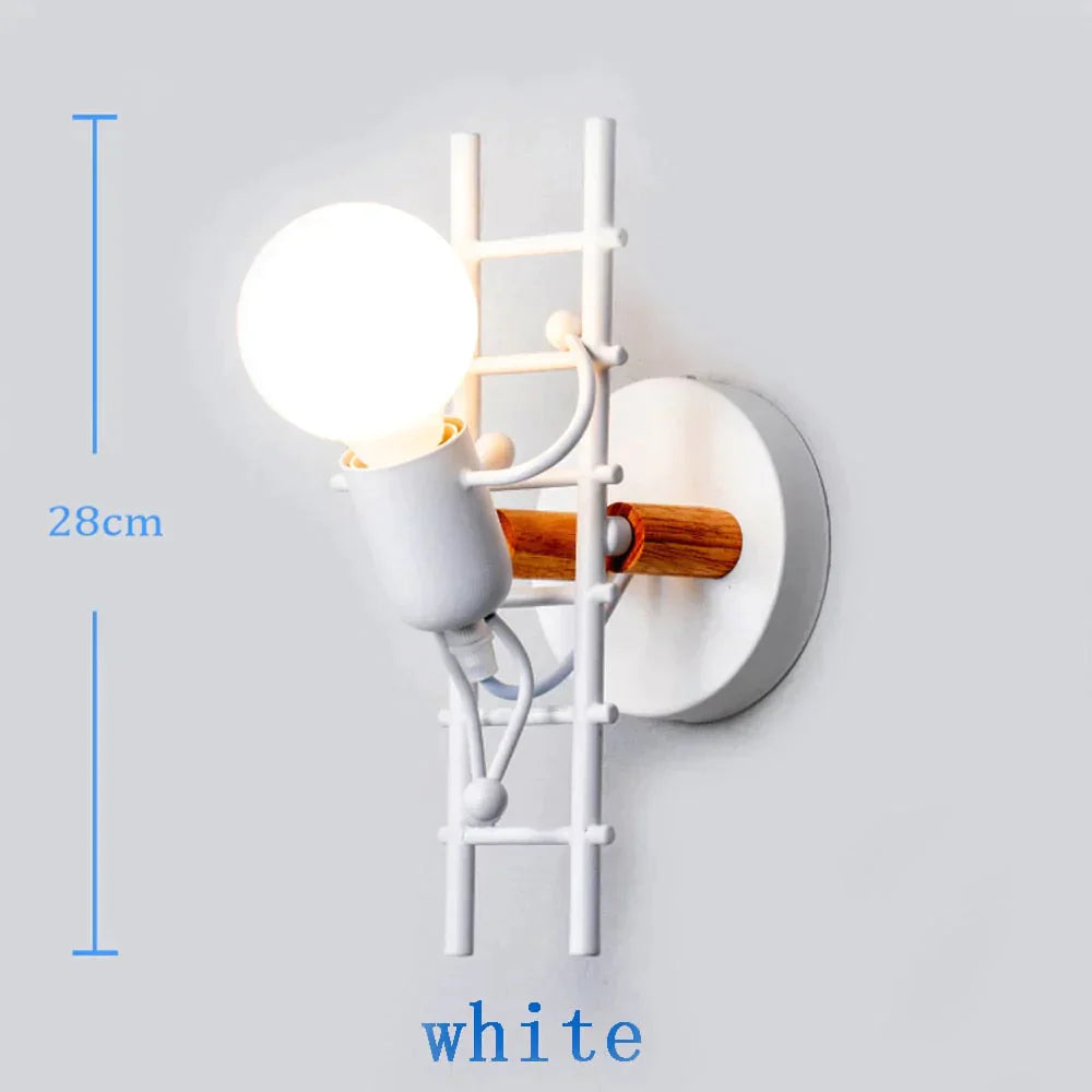 Modern Creative Minimalism Metal Robot Ants Lamps For Kids Baby Living Room P7 / 220V Warm White