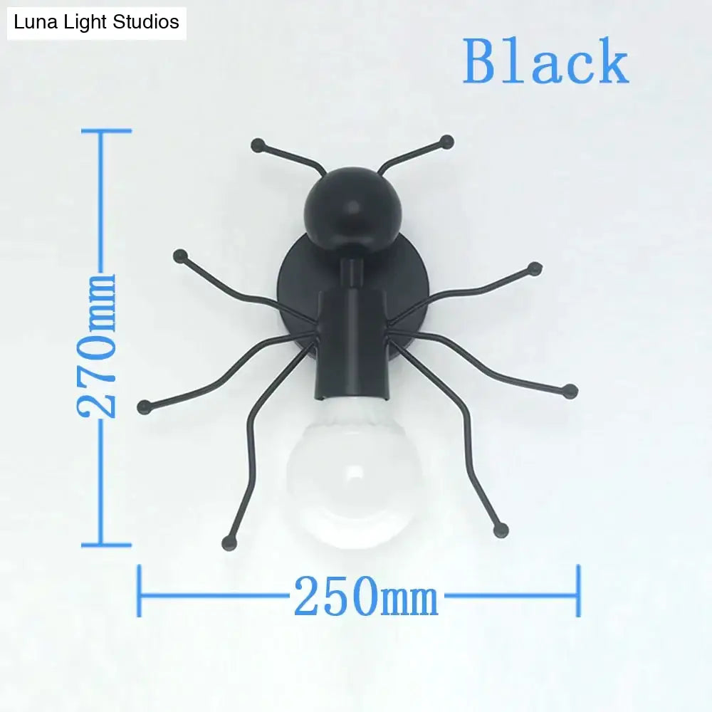 Modern Creative Minimalism Metal Robot Ants Lamps For Kids Baby Living Room Wall Light