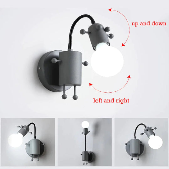 Modern Creative Minimalism Metal Robot Ants Lamps for Kids Baby Living room