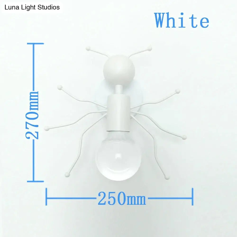 Modern Creative Minimalism Metal Robot Ants Lamps For Kids Baby Living Room Wall Light