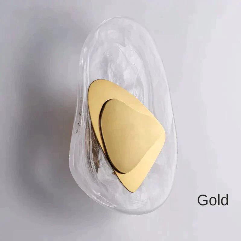 Modern Creative Minimalist Glass Wall Lamp For Study Room Bedroom Bedside Lighting Gold Light