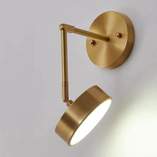 Modern Creative Nordic Bedroom Bedside Full Copper Wall Lamp