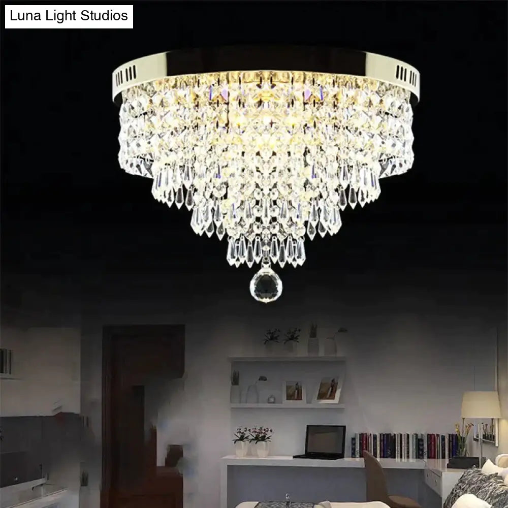 Modern Crystal Led Ceiling Light Fixture For Indoor Lamp Lamparas De Techo Surface Mounting Bedroom