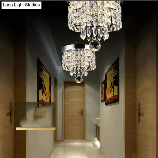 Modern Crystal Led Ceiling Light Fixture For Indoor Lamp Lamparas De Techo Surface Mounting Bedroom