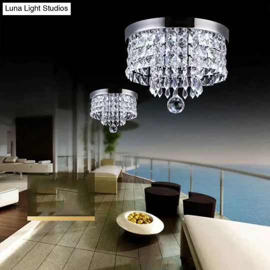 Modern Crystal Led Ceiling Light Fixture For Indoor Lamp Lamparas De Techo Surface Mounting Bedroom