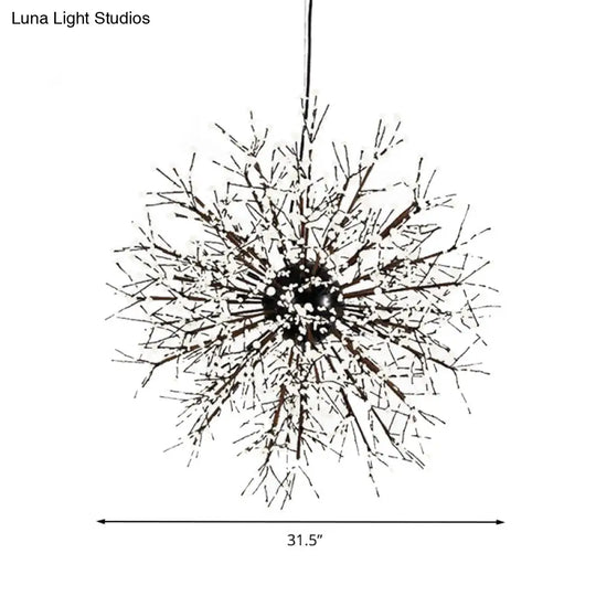 Modern Crystal Starburst Chandelier: 23.5’/31.5’ Wide 8/12 Lights White/Red And Green