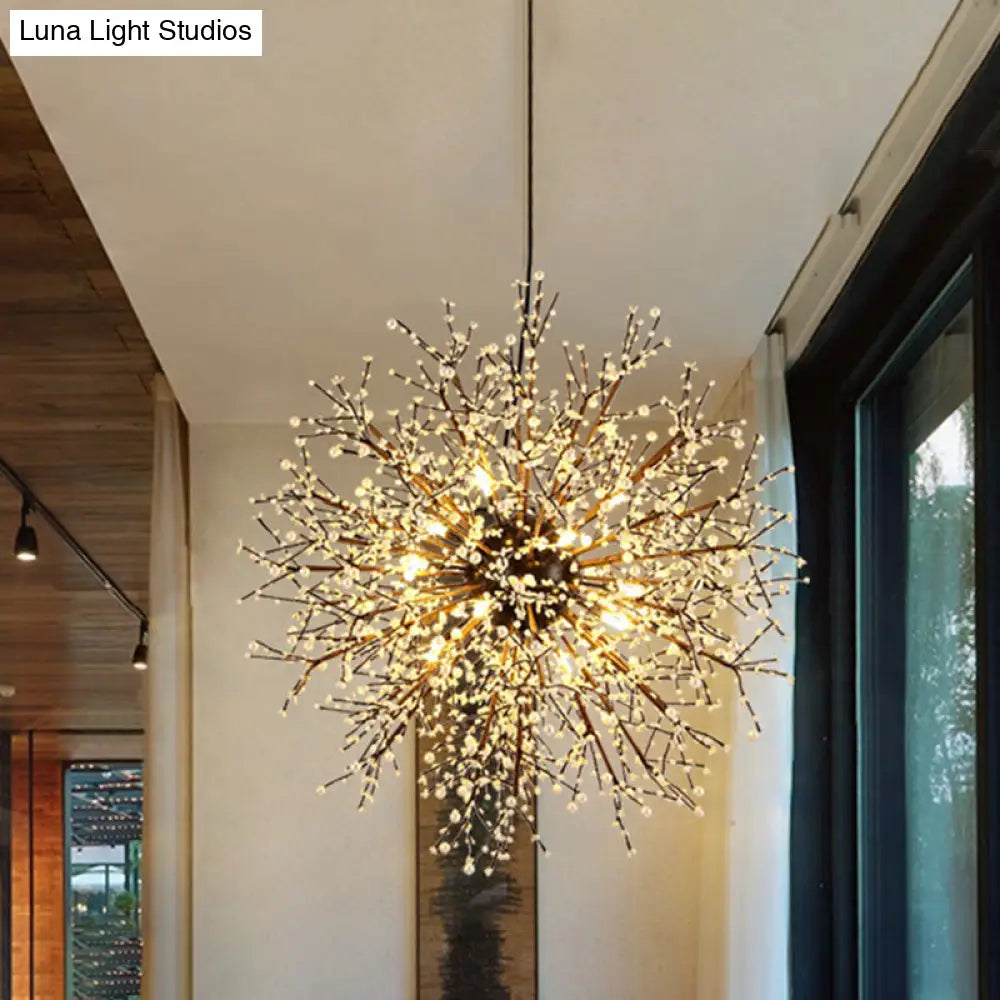 Modern Crystal Starburst Chandelier: 23.5’/31.5’ Wide 8/12 Lights White/Red And Green