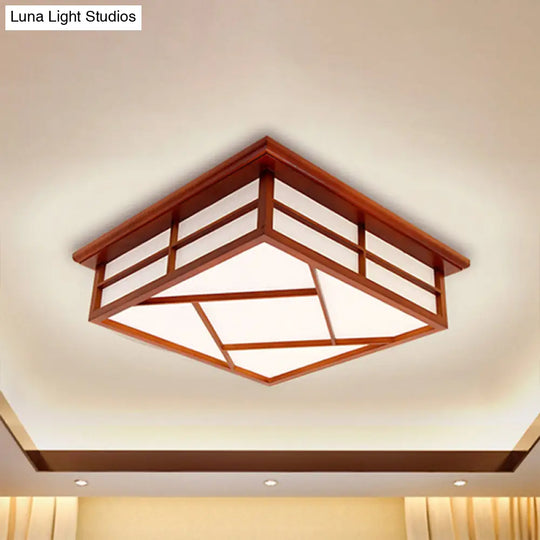 Modern Cubic Paper Ceiling Mount Light For Hallway