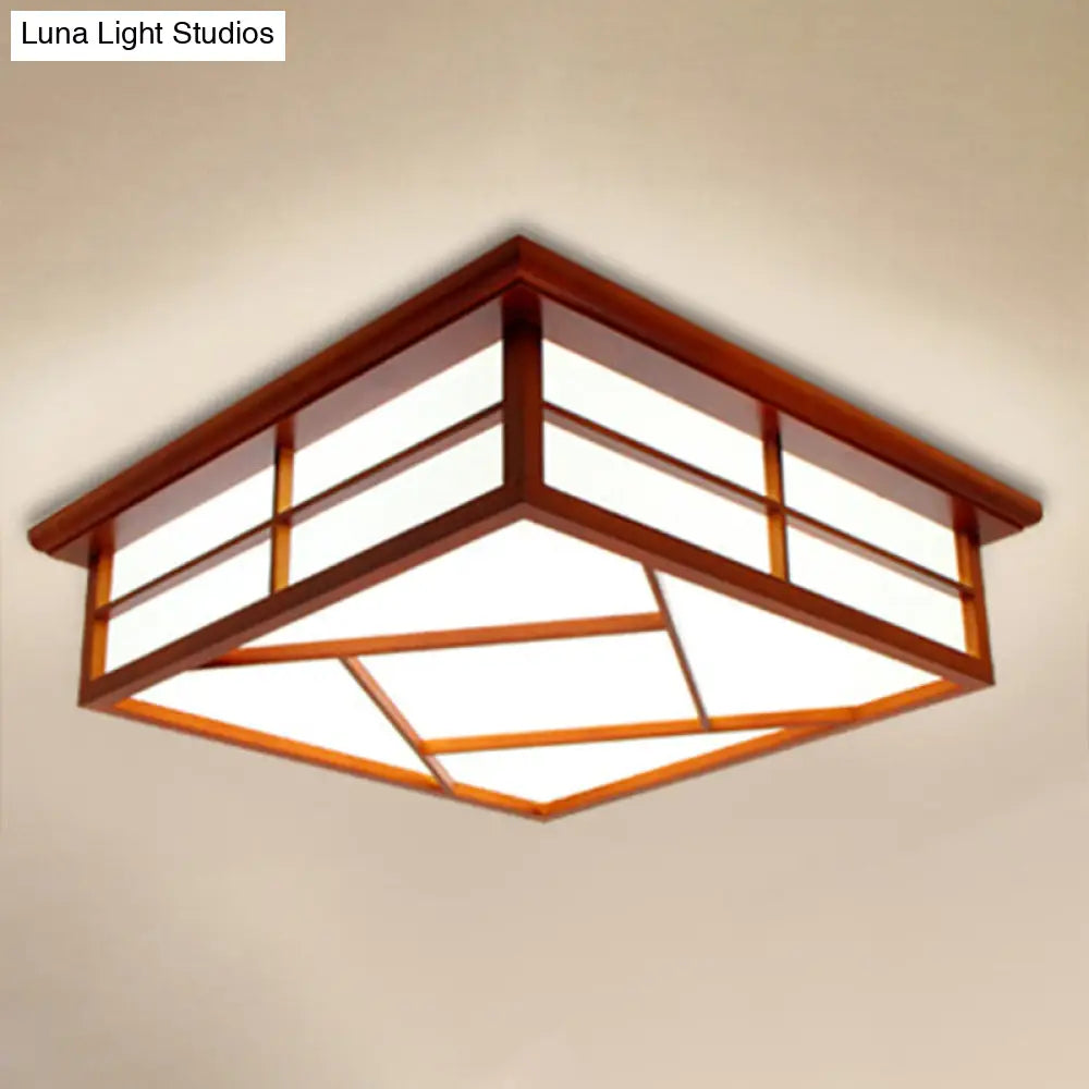 Modern Cubic Paper Ceiling Mount Light For Hallway