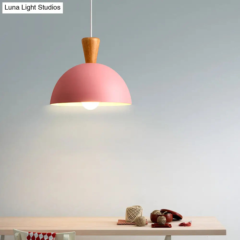 Modern White/Pink Metal Pendant Ceiling Light For Dining Rooms Pink