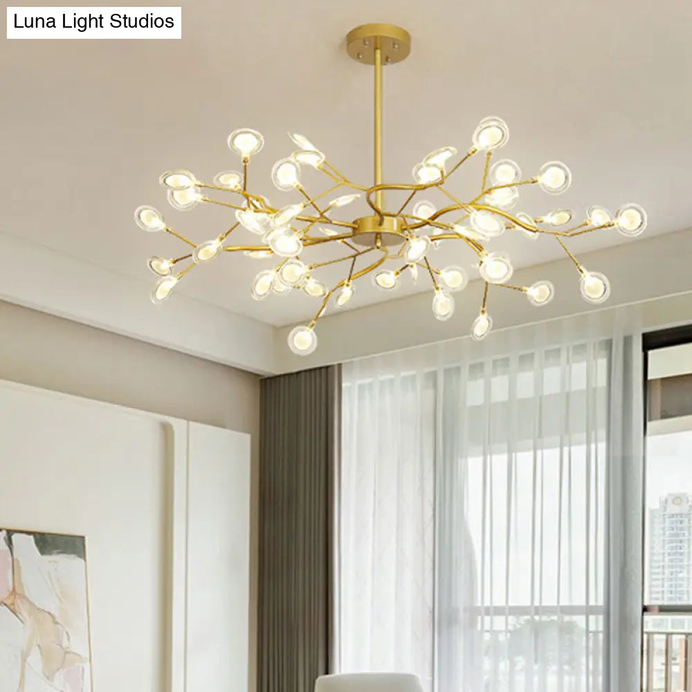 Modern Firefly Chandelier Pendant Light - Acrylic Led Lighting For Living Room